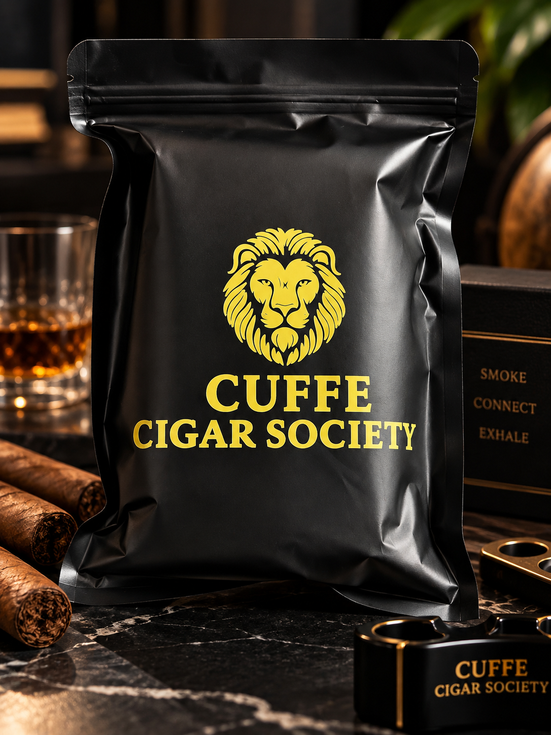 Cuffe Cigar Society Founders Release 10 cigar pouch