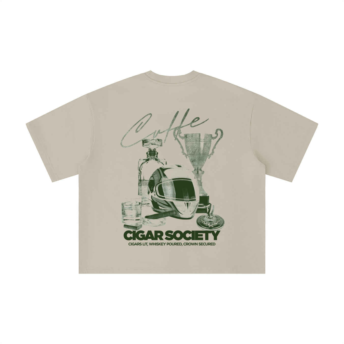 Cigar Society™ Signature Oversized Tee  Crafting Moments. Sparking Legends.