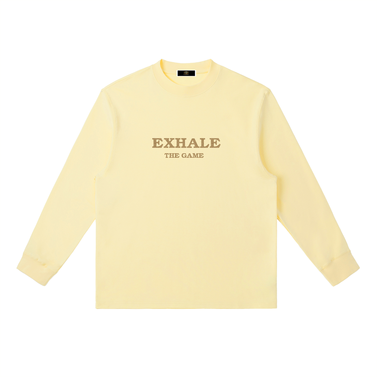 ExhaleTheGame,CUFFEHOLDINGS,SignatureCollection,WherePressureMeetsPurpose,EmbroideredLongSleeve,PremiumStreetwear,AthleteLifestyle,SportsCulture,MentalWellness,UnisexApparel,BlackLongSleeve,GoldEmbroidery