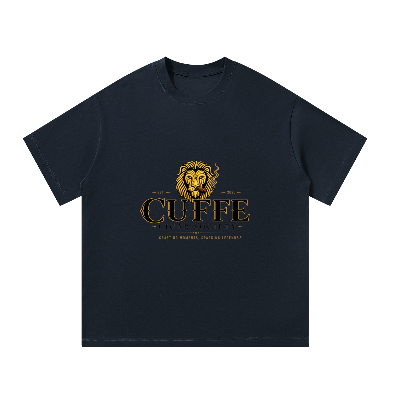 Cuffe Cigar Society Signature Oversized Heavyweight T-Shirt Premium Luxury Streetwear 300 GSM Cotton