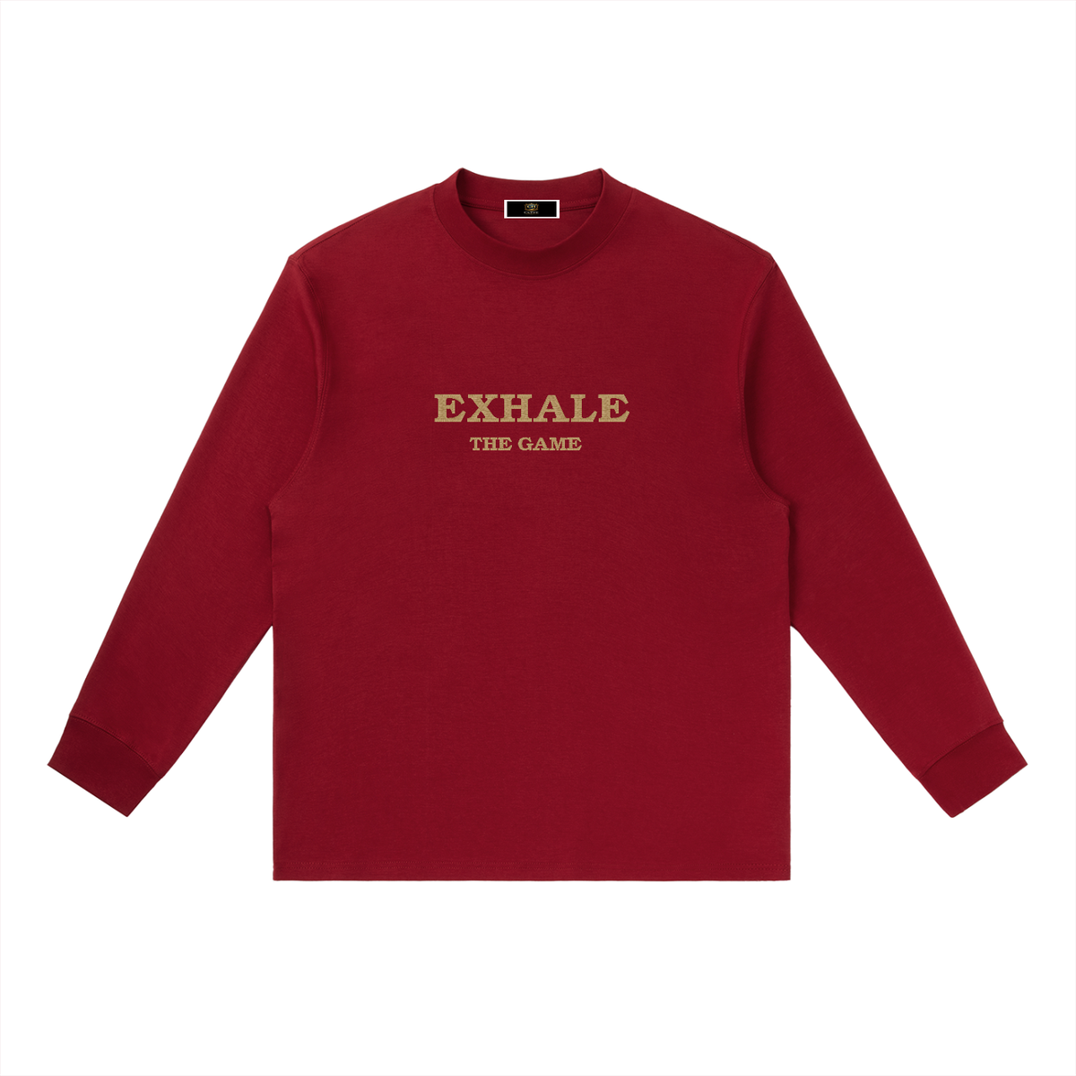 ExhaleTheGame,CUFFEHOLDINGS,SignatureCollection,WherePressureMeetsPurpose,EmbroideredLongSleeve,PremiumStreetwear,AthleteLifestyle,SportsCulture,MentalWellness,UnisexApparel,BlackLongSleeve,GoldEmbroidery