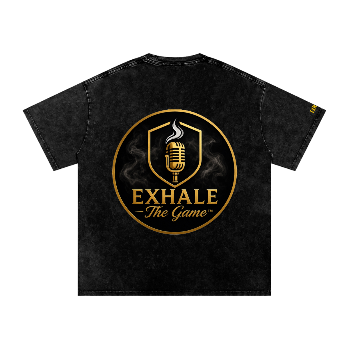Exhale The Game signature snow washed tee