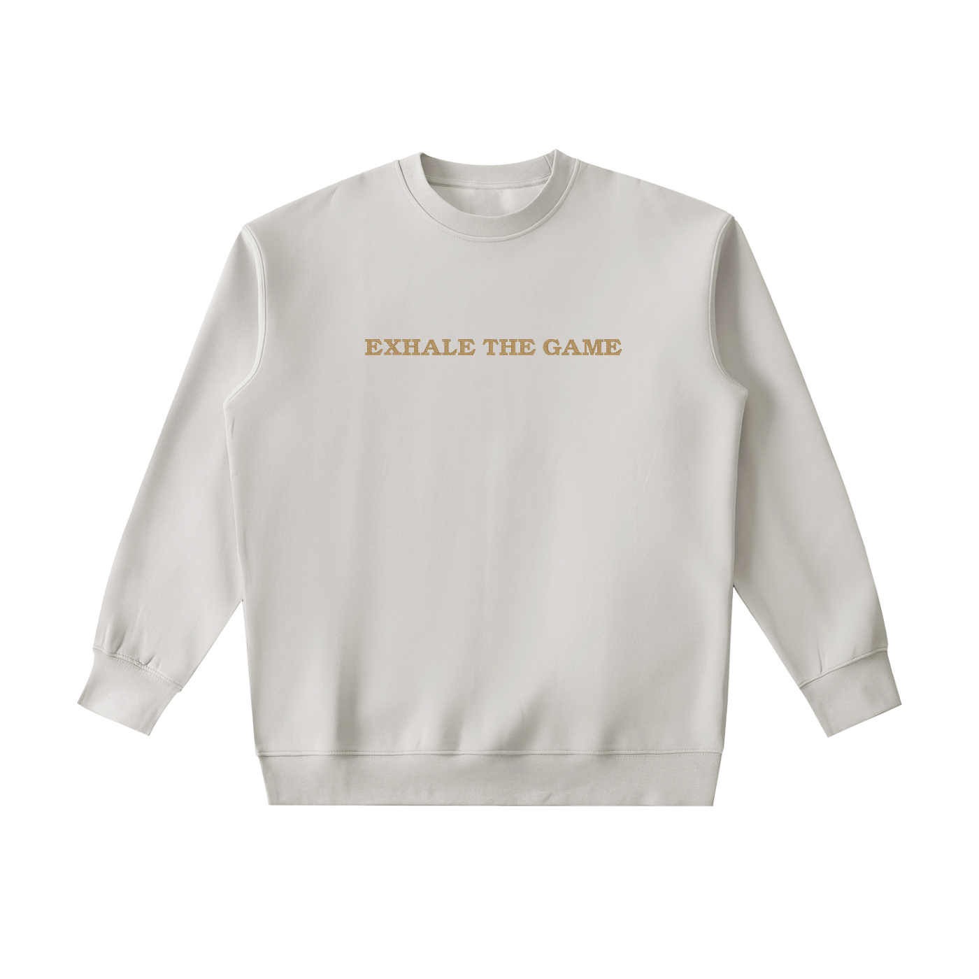 exhale,exhalethegame,heaveyweight,crewneck,embroideredcrewneck,premiumsweatshirt,luxurystreetwear,menssweatshirt,womenssweatshirt,unisexcrewneck,blackcrewneck,goldembroidery,premiumapparel,lifestylebrand,sportslifestyle,athleticlifestyle,mentalwellness,everydayessentials,streetwear,fallfashion,winterfashion,cuffe,cuffeholdings,kylecuffe