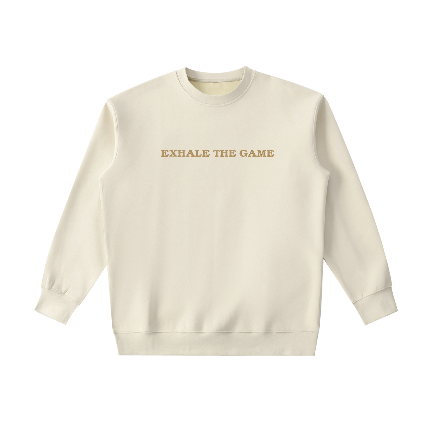 exhale,exhalethegame,heaveyweight,crewneck,embroideredcrewneck,premiumsweatshirt,luxurystreetwear,menssweatshirt,womenssweatshirt,unisexcrewneck,blackcrewneck,goldembroidery,premiumapparel,lifestylebrand,sportslifestyle,athleticlifestyle,mentalwellness,everydayessentials,streetwear,fallfashion,winterfashion,cuffe,cuffeholdings,kylecuffe