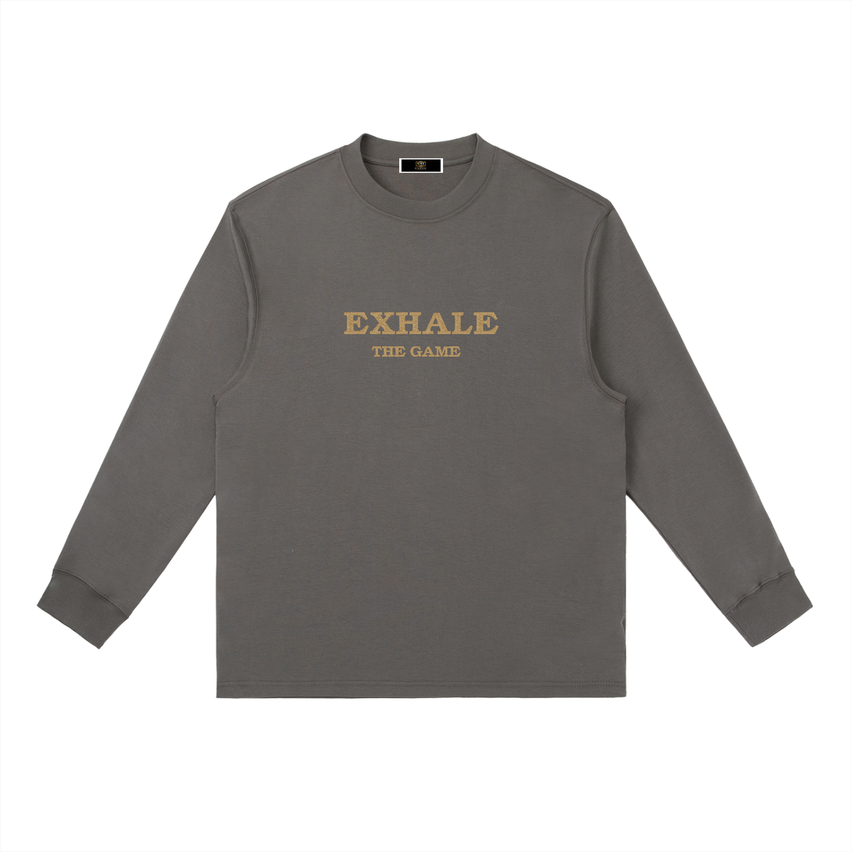 ExhaleTheGame,CUFFEHOLDINGS,SignatureCollection,WherePressureMeetsPurpose,EmbroideredLongSleeve,PremiumStreetwear,AthleteLifestyle,SportsCulture,MentalWellness,UnisexApparel,BlackLongSleeve,GoldEmbroidery