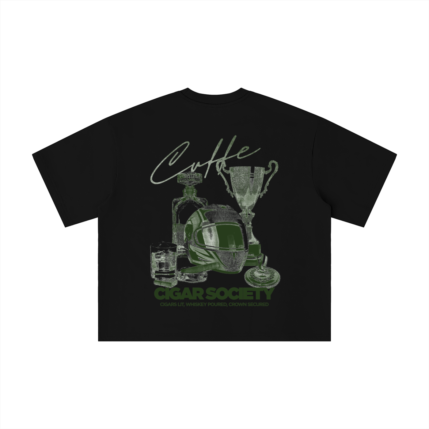 Cigar Society™ Signature Oversized Tee  Crafting Moments. Sparking Legends.
