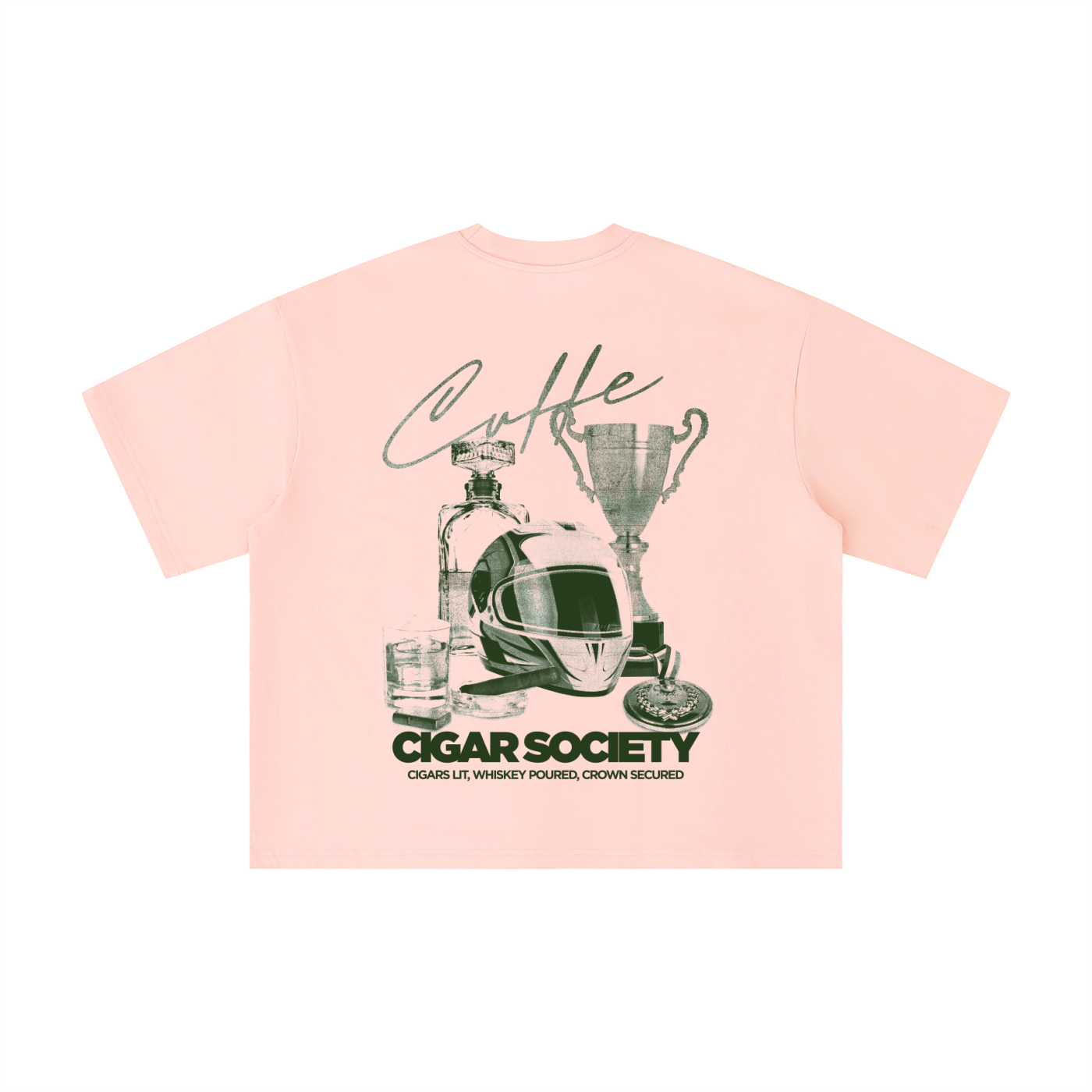 Cigar Society™ Signature Oversized Tee  Crafting Moments. Sparking Legends.