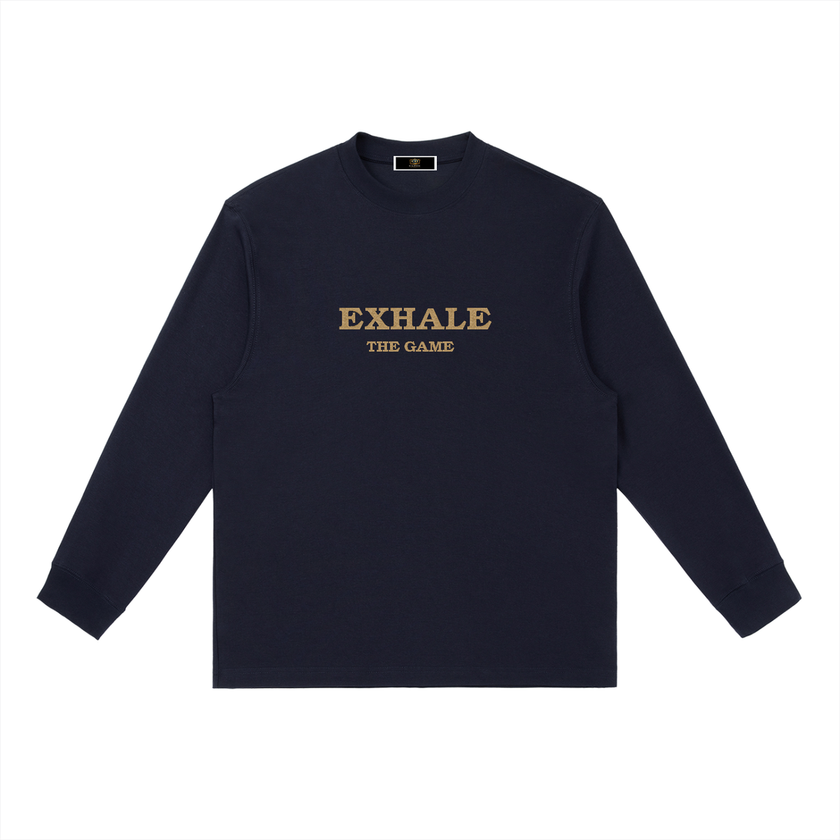 ExhaleTheGame,CUFFEHOLDINGS,SignatureCollection,WherePressureMeetsPurpose,EmbroideredLongSleeve,PremiumStreetwear,AthleteLifestyle,SportsCulture,MentalWellness,UnisexApparel,BlackLongSleeve,GoldEmbroidery