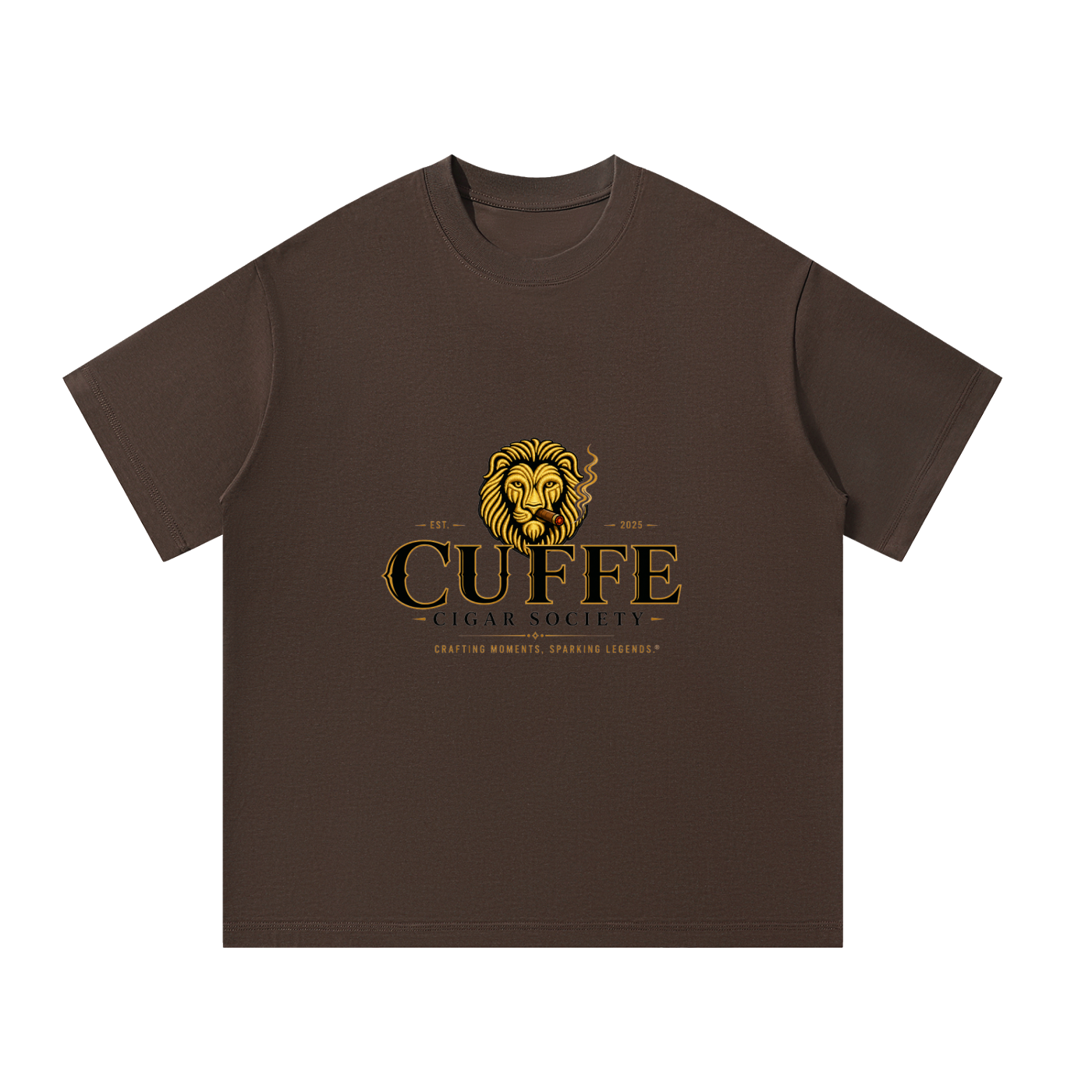 Cuffe Cigar Society Signature Oversized Heavyweight T-Shirt Premium Luxury Streetwear 300 GSM Cotton